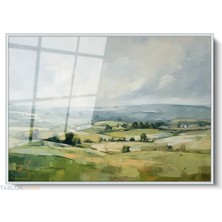 Tablonhazır Çerçeveli Yatay Cam Tablo Salon Duvar Tablosu Yatay Cam Dogamanzarasi Yeni Ev Hediyesi Ofis Tablosu