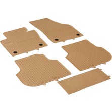 Image Volkswagen Jetta A6 Sedan (2011 ve Sonrası) 3D Havuzlu Kauçuk Oto Paspas Bej