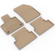 Image Opel Grandland Suv (2017 - 2024) 3D Havuzlu Kauçuk Oto Paspas Bej