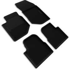 Image Opel Corsa F HB (2019 ve Sonrası) 3D Havuzlu Kauçuk Oto Paspas Siyah