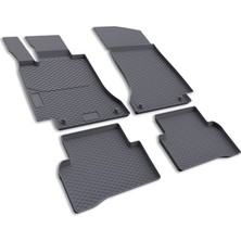 Image Mercedes C Serisi S204 SW / Estate (2008 - 2014) 3D Havuzlu Kauçuk Oto Paspas Gri