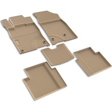 Image Honda Civic Hb (2017 - 2021) 3D Havuzlu Kauçuk Oto Paspas Bej