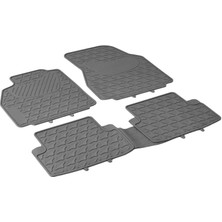 Image Renault Megane 2 HB / Sedan / Coupe / Sport Tourer (2004 - 2009) Kauçuk Oto Paspas Gri