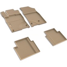 Image Honda Civic Sedan (2021 ve Sonrası) 3D Havuzlu Kauçuk Oto Paspas Bej