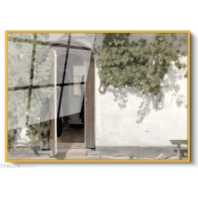 Tablonhazır Çerçeveli Yatay Cam Tablo Salon Duvar Tablosu Yatay Cam Koyevi Yeni Ev Hediyesi Ofis Tablosu