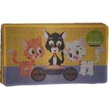 Feyza Design Renkli Jüt Halı Kedi Tırmalama 70X43 Cm, Desenli, Dayanıklı ve Şık