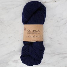La Mia Natural Wool Lacivert El Örgü İpi - L630