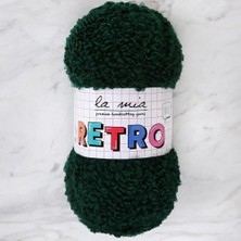 La Mia Retro Koyu Yeşil El Örgü İpi - LM8103