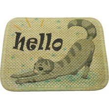 Feyza Design Kedi Tırmalamalı Paspası, 30X40 Cm, Çift Taraflı, Rahat ve Eğlenceli Kullanım