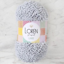 Loren Lamb Gri El Örgü İpi - R020 - 34422