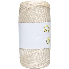 Makrome Ipi 3mm  Polyester Ekru