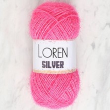 Loren Silver Koyu Pembe El Örgü İpi - RS0016 - 34076