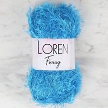 Loren Furry Mavi El Örgü İpi - RF003 - 34042