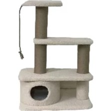 Feyza Design Rahat ve Şık Kedi Evi Yuvalı, Eğlenceli Tırmalama Alanı