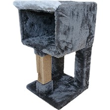 Feyza Design Şık ve Konforlu Tek Kişilik Tırmalamalı Kedi Evi, Sağlıklı Yaşam Için Ideal