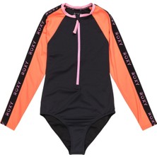 Roxy Colorblock Onesie Kız Çocuk Siyah Likra