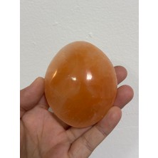 Gemsartdeco SELENİT YASSI OVAL DOĞALTAŞ 8 CM