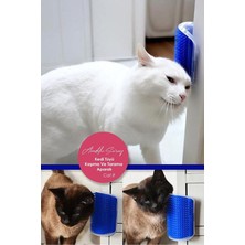 Feyza Design Pratik Kedi Tüyü Kaşıma ve Tarama Aparatı, Duvara Monte, Kolay Kullanım