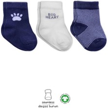 Brf Bfs   Bistyle 3'lü Penye Soket Çorap BS10110 Indigo
