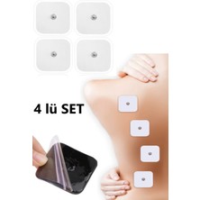 4'lü Kendinden Yapışkanlı Tens Cihazı Elektrot Seti 5x5 Kare Ped