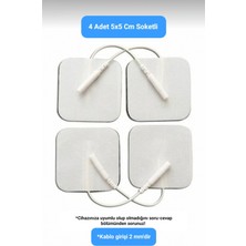 Medipal 4 Adet Tens Elektrodu, 5x5 cm Soketli Yedek Elektroped