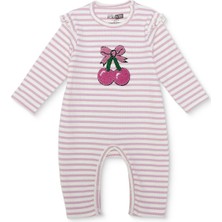 Hellobaby Kız Bebek Yenidoğan Patikli Tulum Kaşkorse Bisiklet Yaka Uzun Kol Patiksiz Paça