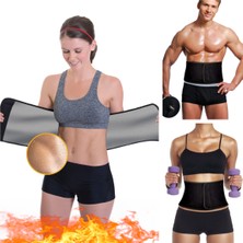 Unisex Termal Ter Sauna Bandı, Bel ve Mide Şekillendirici Korsesiz Tasarım