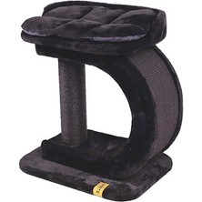 M-Pets Panther Premium Dehlia Tırmalama Tahtalı Kedi Ağacı Siyah 60X40X63,5 cm
