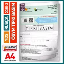 Karakutu Yayınları Yds Rusça 2025/2 Yabancı Dil Sınavı Ösym Tıpkı Basım Çıkmış Soru Deneme Kitapçığı (E-Yds Uygun)