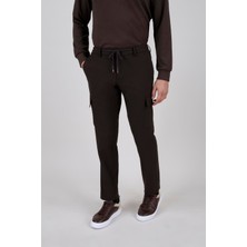 Paco Romano Erkek Kahverengi Kargo Pantolon