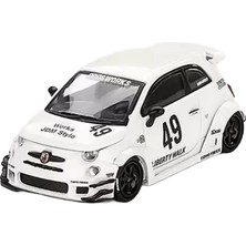 Mercansa Mini Gt 1/64 Lb-Works x Abas Works Abarth 595 Gara White - Blister Paket