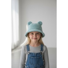 Kitti Çocuk Peluş Şapka Kulaklı Fötr 4-7 Yaş