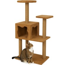 Feyza Design Çok Katlı Kedi Tırmalama ve Oyun Evi, Konforlu ve Eğlenceli Tasarım