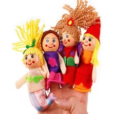 4’lü Ahşap Parmak Kukla Seti, Masal Hikaye ve Zeka Gelişim Oyunu