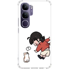 TechTree Vivo V40 Lite Uyumlu Zorla Çekiştirilen Sevgili - Çift Kombini Baskılı Silikon Kılıf