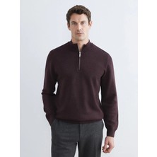 LC Waikiki Southblue Bordo Dik Yaka Erkek Triko Kazak