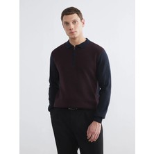 LC Waikiki Lcwaıkıkı Classic Lacivert Polo Yaka Erkek Triko Kazak