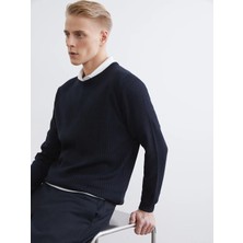 LC Waikiki Lcw Vision Lacivert Bisiklet Yaka Erkek Triko Kazak