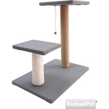 Feyza Design Kedi Tırmalama Tahtası Antrasit Gri 50X35X50 Cm, Şık ve Eğlenceli Tasarım