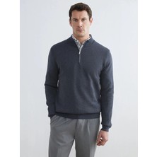 LC Waikiki Southblue Lacivert Dik Yaka Erkek Triko Kazak