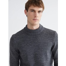 LC Waikiki Lcwaıkıkı Classic Antrasit Yarım Balıkçı Yaka Erkek Triko Kazak