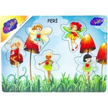 Sinerjim Ahşap Tutmalı Peri Kızı Puzzle