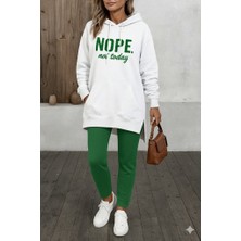 Etiler Collection Kadın Uzun Kollu Kapşonlu Bağcıklı Viskon Iki Iplik Sweat