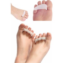 Çift Parmağa Uygulanan Silikon Makaralı Ayak Parmak Düzeltici