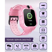 Çocuklar Için Pembe Konum Takipli Akıllı Saat, Güvenle Iletişim Sağlar