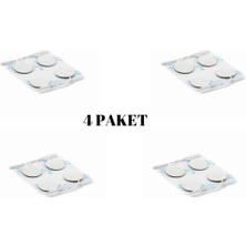 Tens Pedleri Yuvarlak 3x2 Elektrot, 4 Paket, Rahat ve Güçlü Ağrı Kesici