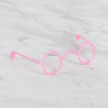 Loren Plastik Amigurumi Gözlük Pembe