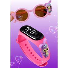 Renkli Çocuk Kol Saati ve Güneş Gözlüğü, Dijital Dokunmatik, Su Geçirmez