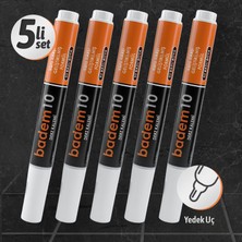 Badem10 5 Adet Beyaz Fayans Arası Hazır Derz Dolgusu Boyama Boyası Kalemi (Yedek Uçlu) Su Bazlı Yenileme