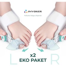Ayarlı Ayak Baş Parmak Düzeltici, Halluks Valgus Gece Ateli (2’li)